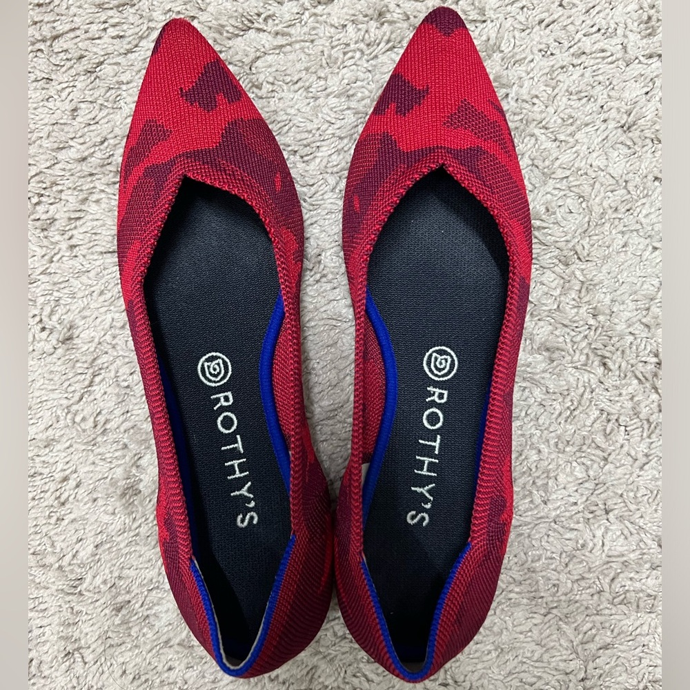 Rothy’s the Point red camo size 9.5